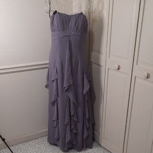 Bari Jay Strapless Lavender Gown